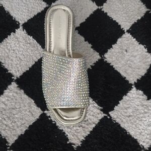 Aldo Wang Gold Rhinestone Women's Mules